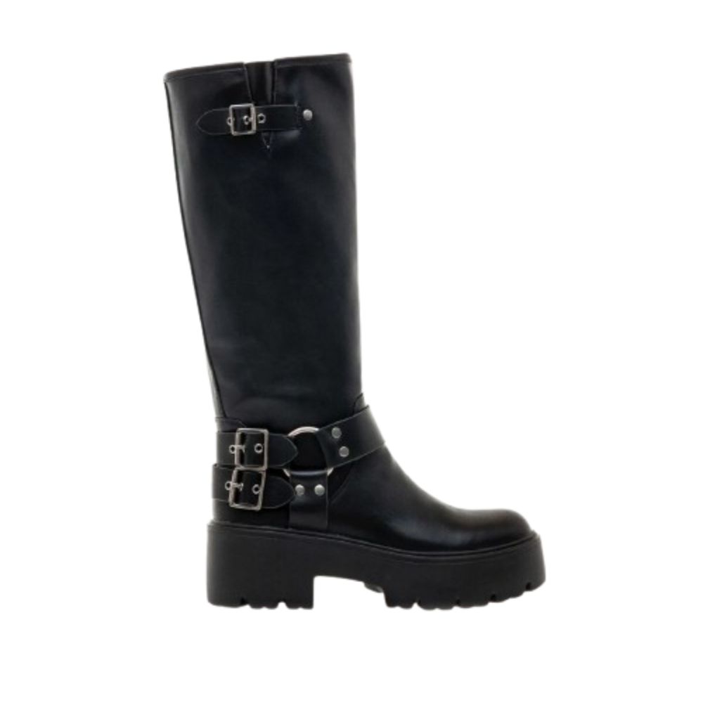 MTNG RAIN WOMEN BLACK FLAT BOOTS